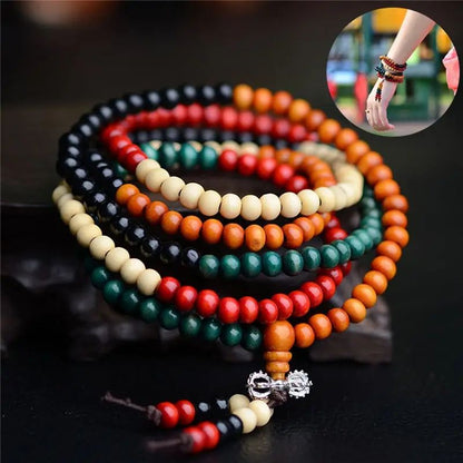 Bracelet Mala 108 Perles | MalaZen - Bois de Santal Bouddhiste