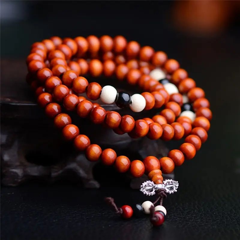 Bracelet Mala 108 Perles | MalaZen - Bois de Santal Bouddhiste