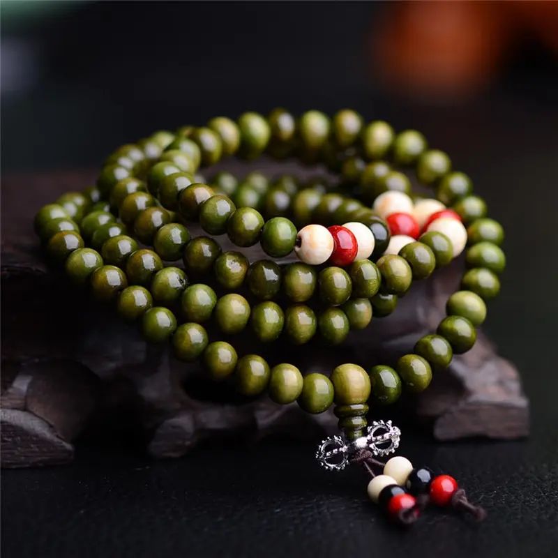Bracelet Mala 108 Perles | MalaZen - Bois de Santal Bouddhiste