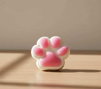 Balle anti-stress patte de chat - Présentation produit