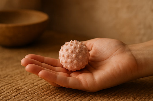 BallZen petite balle de massage 5cm dans la main