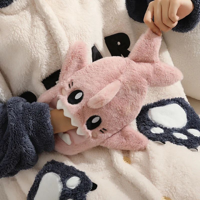 Coussin Chauffant Requin | Doudou Zen - Sac à Main Chaud Peluche