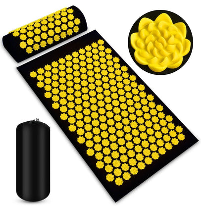 tapis acupression ZenFlow jaune - La boutique des rituels