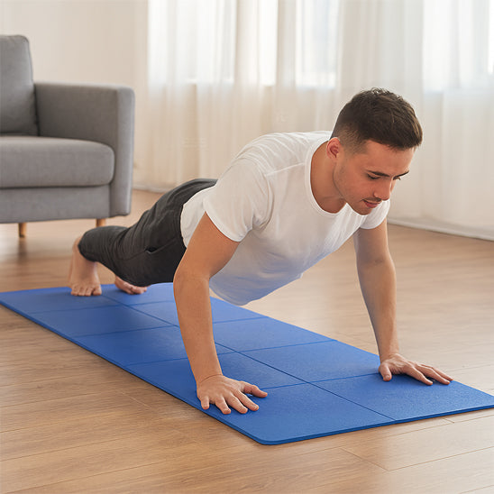 tapis de gym homme exercices