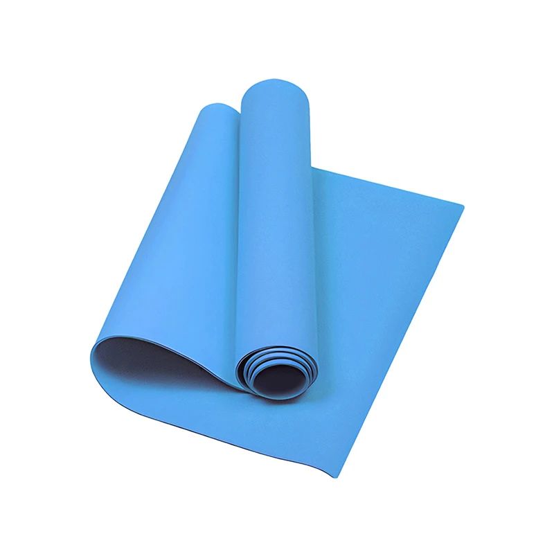 tapis de gym pliable bleu